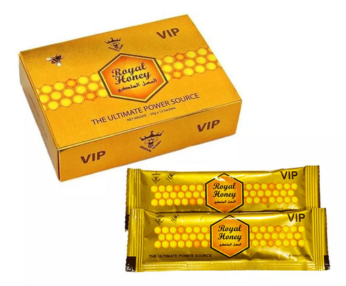 Royal Honey VIP - El Tratamiento Real para tu Energía (Caja de 12 Sobres de 20g)